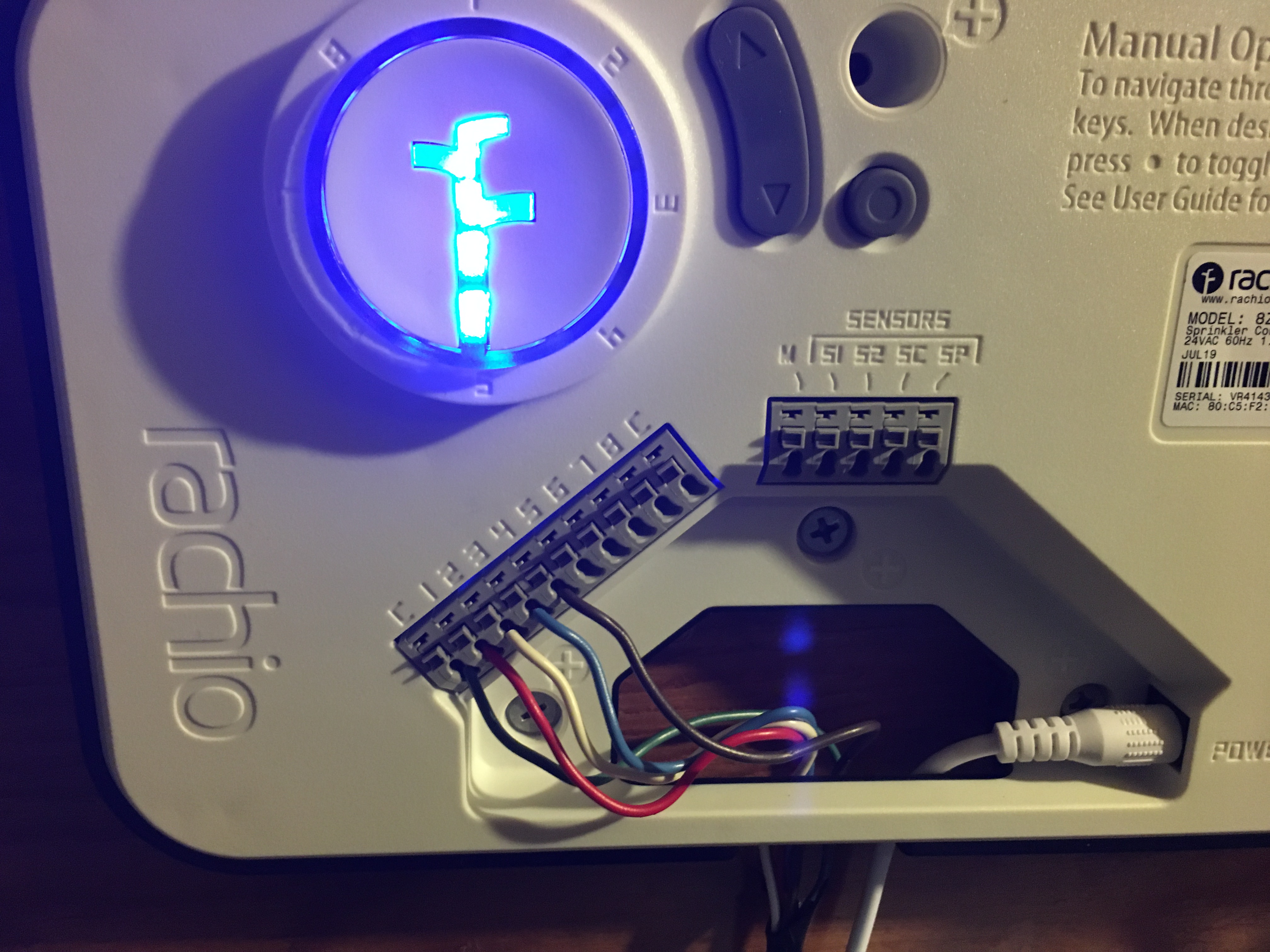Rainbird-ESP 4-Si to Rachio 2nd Gen 8-Zone - Wiring - Rachio
