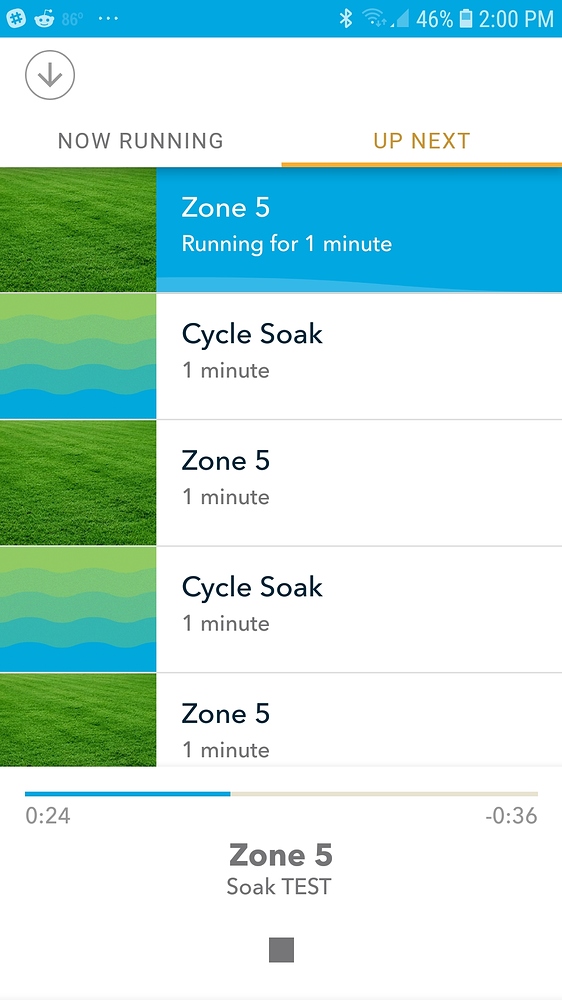 rachio seeding schedule