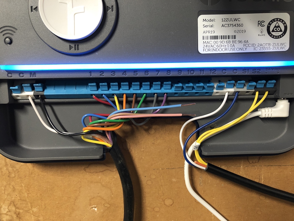 Rachio 3 Rain Sensor Wiring, activating/deactivating Wiring Rachio