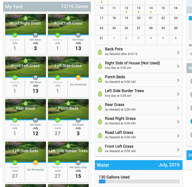 rachio seeding schedule