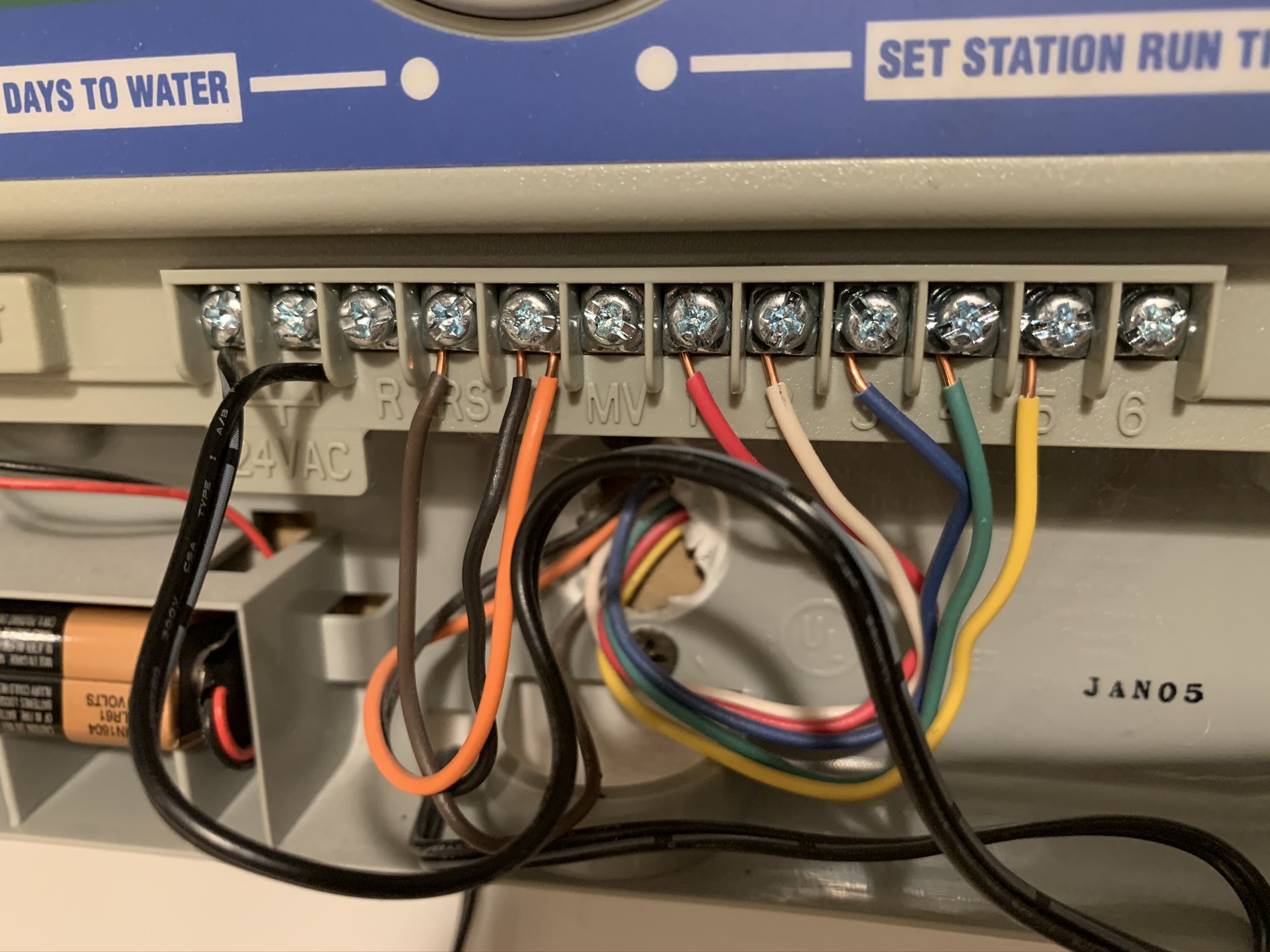 Hunter SRC Plus wiring - 2 wires on C terminal - Wiring - Rachio Community