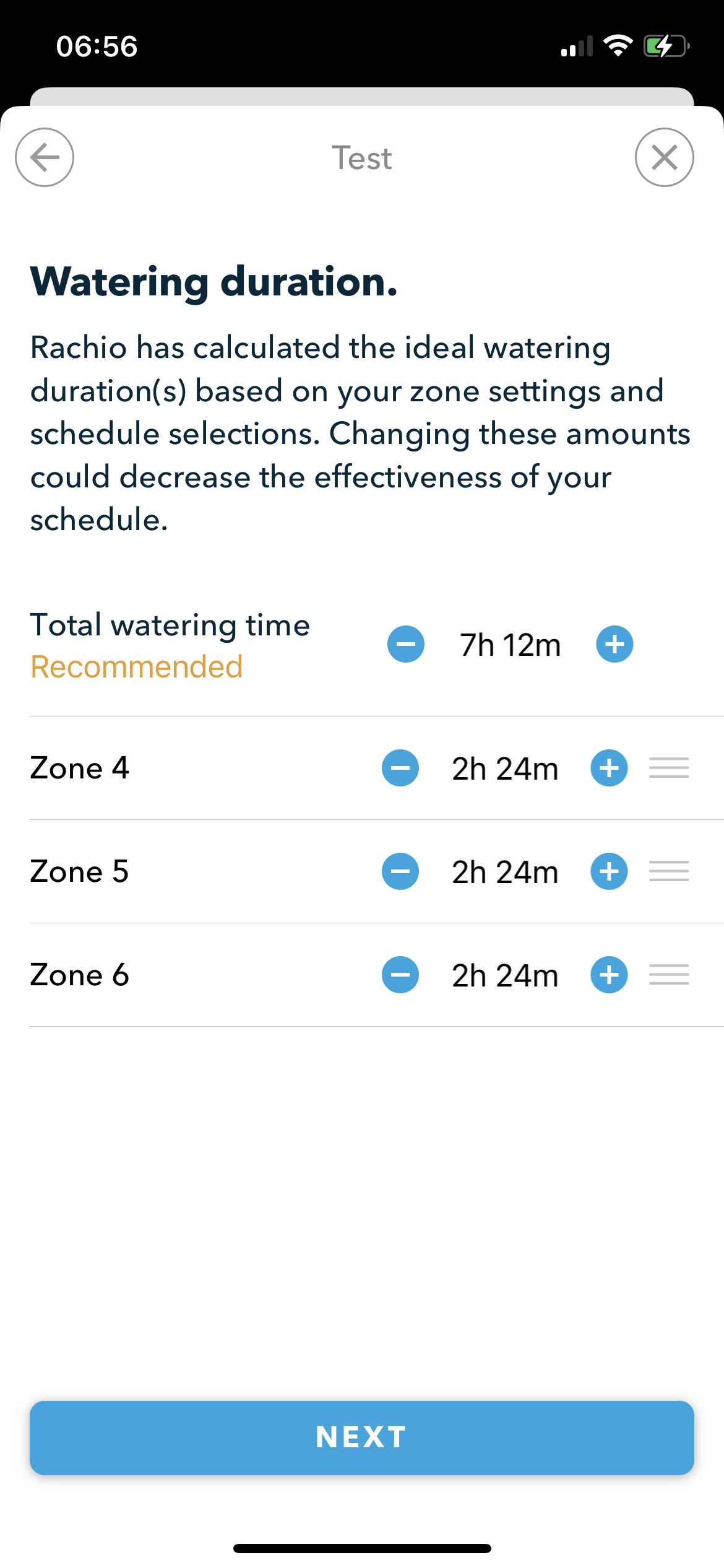 Drip Line Watering Times Long Create Edit Schedules Rachio Community